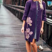 Пальто-кокон и шелковый трансфер