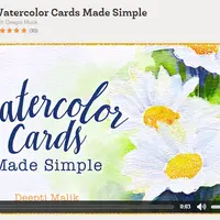 Поздравление. Рисуем акварелью