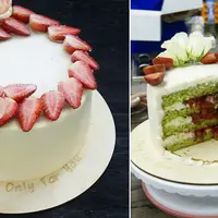 Торт Фисташка-клубника