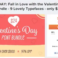 9 шрифтов для валентинок