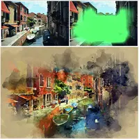 Фото в акварель - Watercolor Photoshop Action
