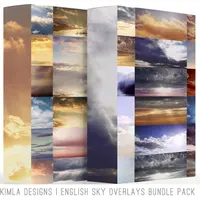 English Sky Photo Overlays