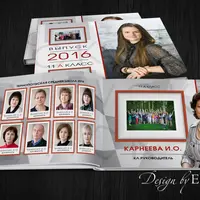 Шаблон выпускной фотокниги для старших классов № 90