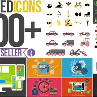 Flat Animated Icons Videohive