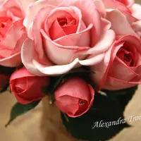 Букет роз из фоамирана "Дыхание весны"