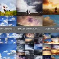 English Sky Overlays Bundle vol 3-4-5