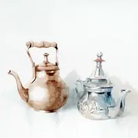 Светящиеся акварели. Рисование металла акварелью