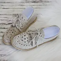 Льняные мокасины