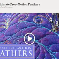 Перья в свободной технике стёжки