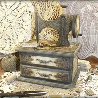 Декупаж: Комод, Короб и Утюг серии Рукодельница