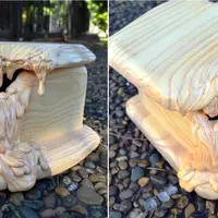 Расплавленное дерево. Шкатулка