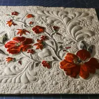 Секреты трапунто: Итальянская объемная вышивка и Цветы