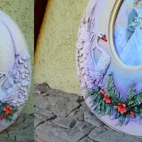 Художественная лепка. Фоторамка «Вечная любовь»