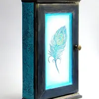 Ключница с пером. Создаем штамп сами