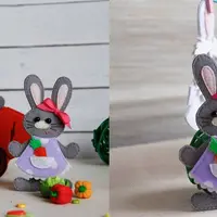 Зайчики с гардеробом и carrotcar (морковкомобиль)