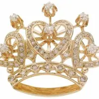 Магическая золотая кристаллическая корона и Алмаз Диаммета