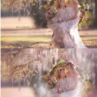 Воздушные наложения цветочных лепестков