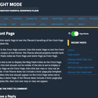 Night Mode для WordPress