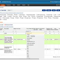 Total Edit In Admin Product List для OpenCart
