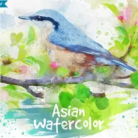 Экшен: Японский акварельный рисунок