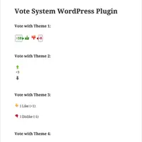 Vote Up Down - лайки и дизлайки для WordPress