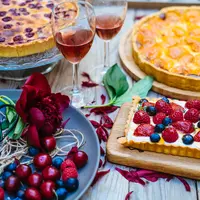 Все о песочном тесте. Открытые пироги с ягодами