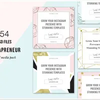 Креативные шаблоны для Instagram