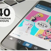 40 композиционных макетов Instagram