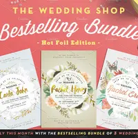 Набор ярких свадебных приглашений №1