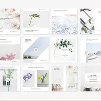 Три стильных минималистичных набора шаблонов Instagram