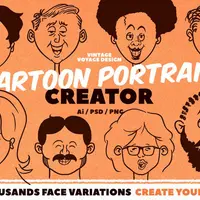 Конструктор мультяшных портретов