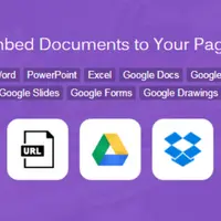 Embed Document from Media Library, Google Drive, Dropbox and Box