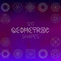 120 векторных геометрических фигур