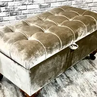 Изготовление мягкого пуфа, банкетки и скамейки Камелия