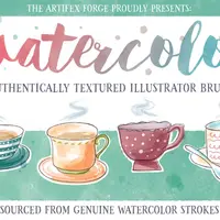 Векторные акварельные кисти