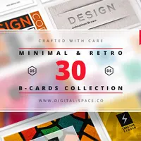 30 Визиток в минималистичном и ретро стиле