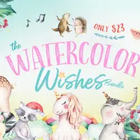Пакет желанной акварели - The Watercolor Wishes Bundle
