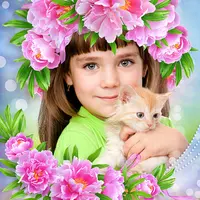 Коллаж "8 марта пионы"