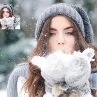 Зимняя обработка фотографий: Snow & Snow Flurry PS Overlays