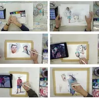 Люди акварелью