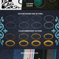 Эффект машинной вышивки для Photoshop