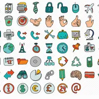 42 000 иконок в стилях iOS, Outline, Glyph, Doodle, Scene, Flat