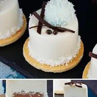 Муссовое пирожное с зеркальной глазурью Баунти