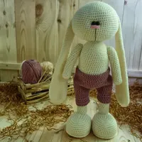 Комплект описаний по вязанию зайки и одежды к нему