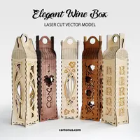 Элегантные вертикальные коробки вина
