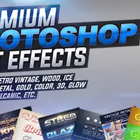 Премиум Текстовые Эффекты для Photoshop