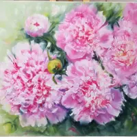 Розовые пионы