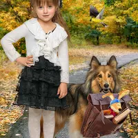 Школьный коллаж в PSD "В школу №2"