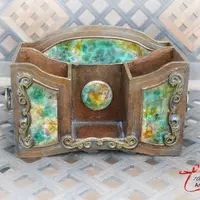 Карандашница "Каменная фантазия" и книга "Старинный бархат"