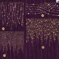 Рождественские Огни в Золотом Свечении